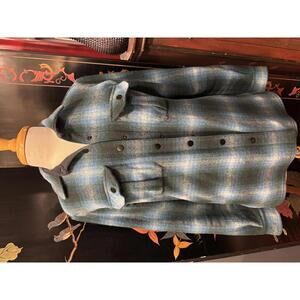 Smartwool Women's Anchor Line Merino Wool Blend Plaid Shacket Jacket Medium